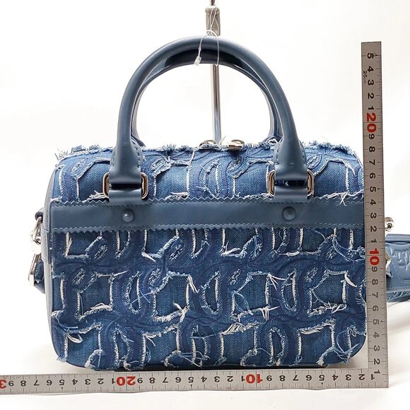 Christian Louboutin Blue Denim Hand Bag mon1168-110525 - Picture 2 of 16